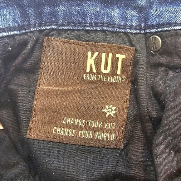 KUT From The Kloth Distressed Skinny Size 4, Raw Hem Jeans 🚨BOGO - Picture 9 of 10
